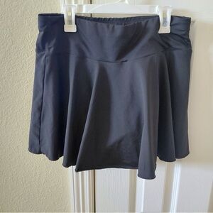 Black A-Line Skater Mini Skirt